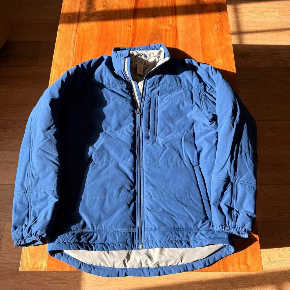 Duluth Trading Co Men's Blue Insulated Snow Jacket Size L Tall